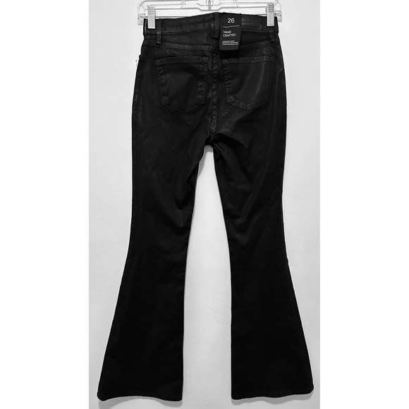 Sanctuary blackHigh Rise Demi Boot Coated Jeans Sz.26 NWT - Picture 5 of 7